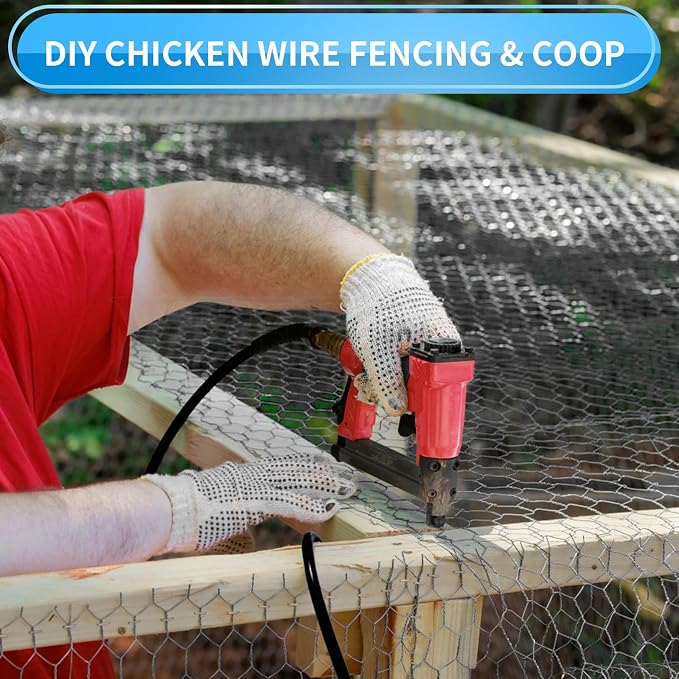 36'' x 150' Black Chicken Wire Mesh Fence, 20 Gauge Galvanized Poultry Netting - Image 5
