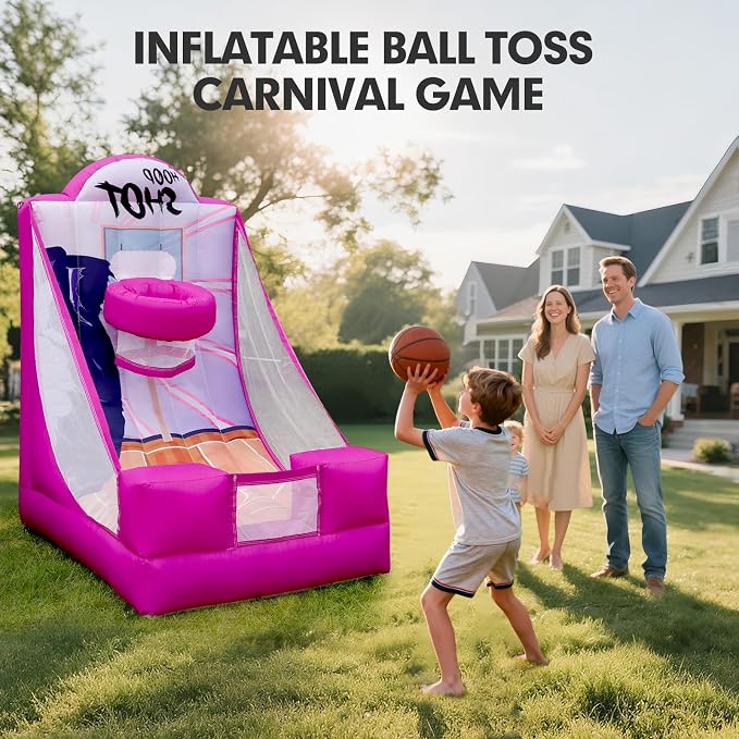 Inflatable Carnival Game with Built-in Blower, Portable Fun Toss Game - Image 4