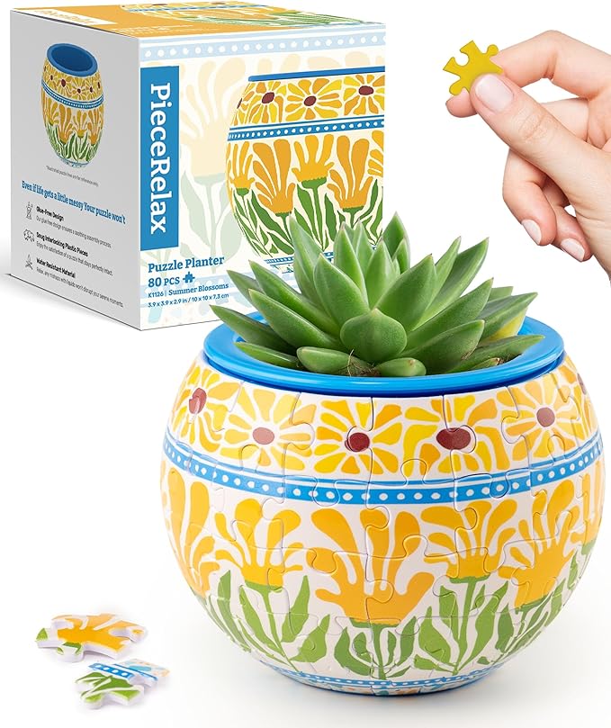 PieceRelax 3D Puzzle Planter 80 Pieces by PieceRelax