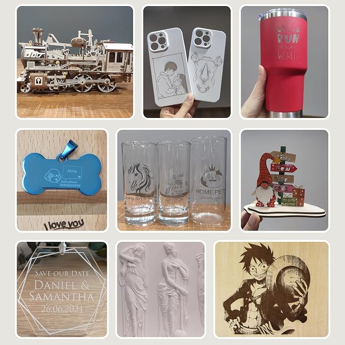 CK1-20 20000mW Laser Engraver Machine Laser Cutter Laser Cutting Engraving Tool - Image 5