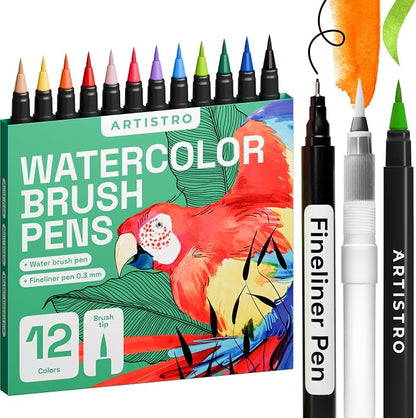 ARTISTRO 12 Watercolor Markers by ARTISTRO
