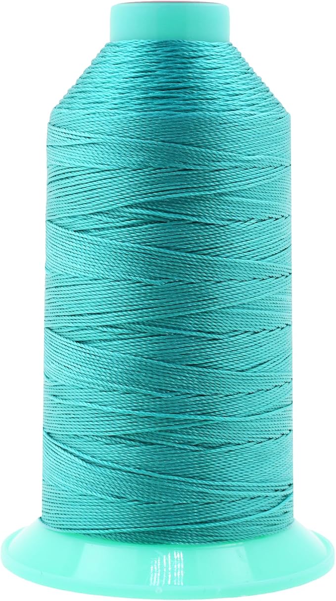 Mandala Crafts Bonded Nylon Thread Turquoise Heavy Duty Sewing Threads by MandalaCrafts