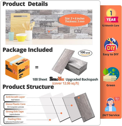 100 Pieces Peel and Stick Backsplash - Image 6