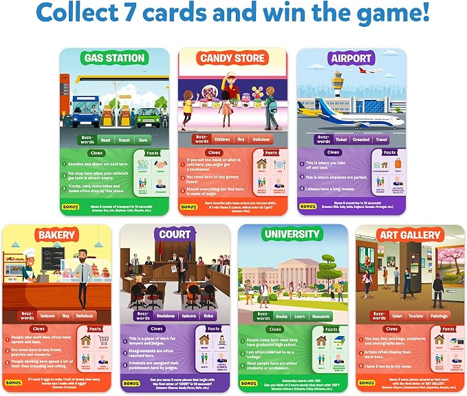 Skillmatics Guess in 10 Around Town, and Families Who Love Card Games, Board - Image 5