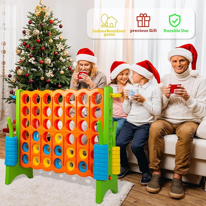 Oversized 4 in a Row Connect Game+Waterproof Carry Bag, Included-4 ft X 3.5 ft - Image 3