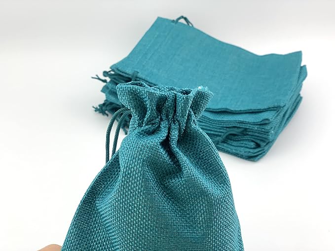 Palmhomee Pack of 25 Burlap Gift Bags - Image 3
