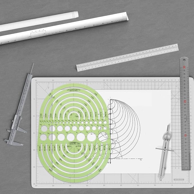 Pacific Arc Circles Radius Master Template Guide, from 1/2 Inch to 3 3/4 Inch - Image 6
