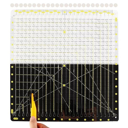 Quilting Ruler 12.5“* 12.5“ -Slotted Ruler by Unknown