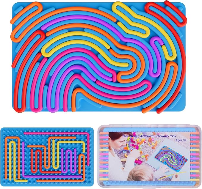 Sensory Fidget Toys for Kids Toddler Boys, Sensory Activity Board for Stress by Spkwis