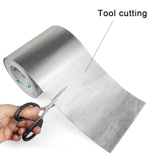 BOMEI PACK Adhesive Aluminum Foil Heat Shield Tape Barrier, Fiberglass Thermal - Image 6