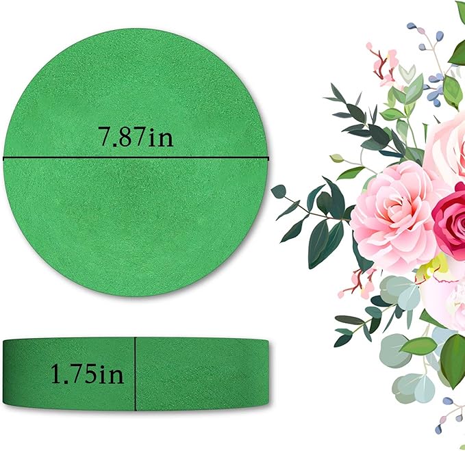 Max Shape Round Floral Foam Blocks, Large Dry Floral Foam - Image 2