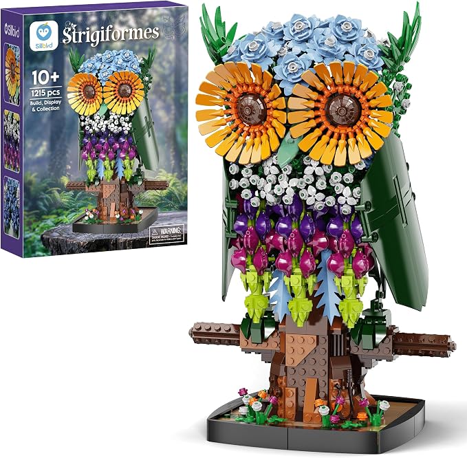 Sillbird Flower Owl Building Set by Sillbird