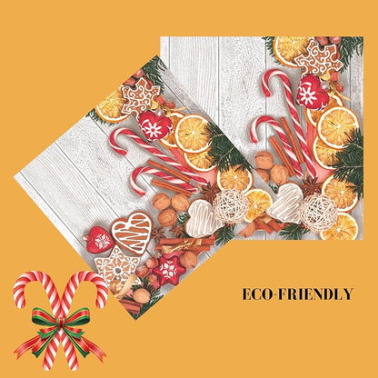 20-ct 13x13 Christmas Paper Decoupage Napkins, 3-Ply Servilletas Tissue Napkin - Image 6