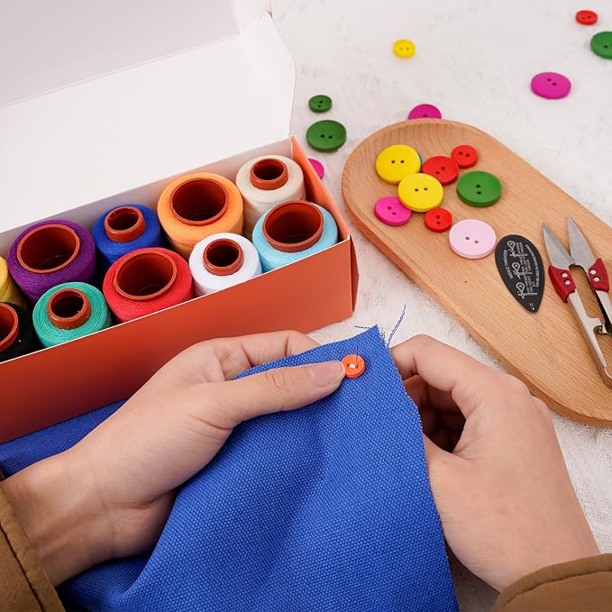 Sewing Thread Kit, All Purpose Sewing Thread 40wt, Hand Stitching - Image 4
