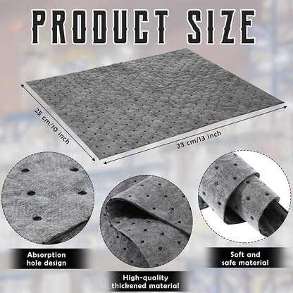 Hoolerry Oil Absorbent Pads Weight Dimpled Pad Garage Accessories Water - Image 2