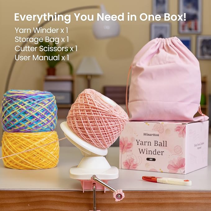 Yarn Winder, Ball Winder for Crocheting and Knitting, Ideal Gifts for Women's - Image 3