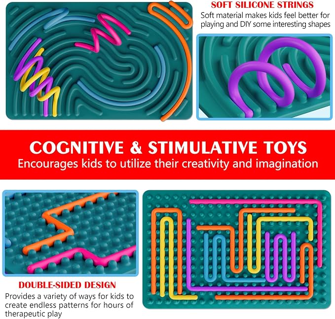 Sensory Fidget Toys for Kids Toddler Boys, Sensory Activity Board for Stress - Image 2