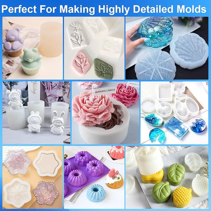 CHANGTIKEJI Silicone Mold Making Kit, 38.8oz 10A Elastic Liquid Silica Gel - Image 4