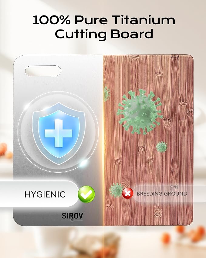 Titanium Cutting Board, Premium Titanium Cutting Board Set of 3, Pure Kitchen - Image 4