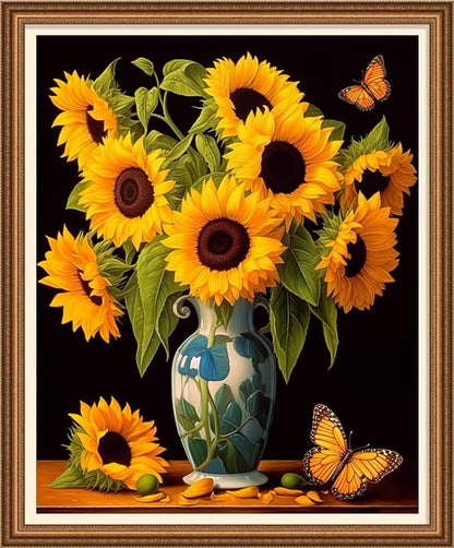 Disnesart Cross Stitch Stamped Full Embroidery Kits DIY 11CT Cotton Thread by Unknown