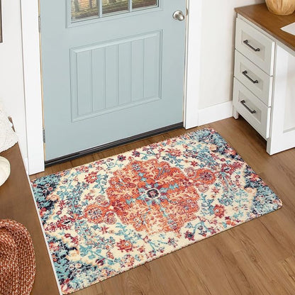 Lahome Bohemian Floral Medallion Area Rug by Lahome