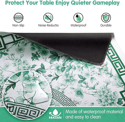 Mahjong Mat for Table 33x33 Inch, Noise-Reducing American Mahjong Mat, Mahjong - Image 4