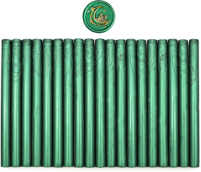 SWANGSA 20 Pieces Glue Gun Sealing Wax Sticks Metallic Green - Image 2