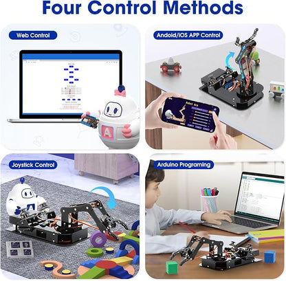 4DOF Robotic Arm Kit for Kids Compatible - Image 2