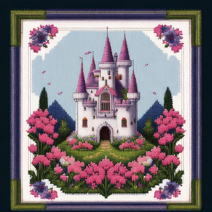 Joyhoor Cross Stitch Kits for Beginners Stamped Cross-Stitch Supplies by JoyhoorCrossStitchKits