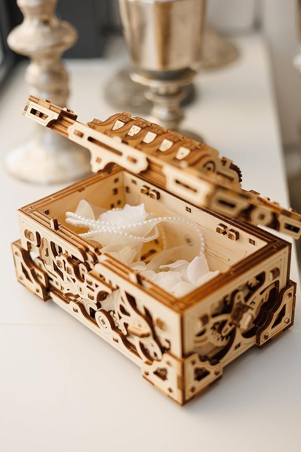 Wood Trick Enigma Chest Lock Puzzle Box Wooden 3D Puzzles - Image 2