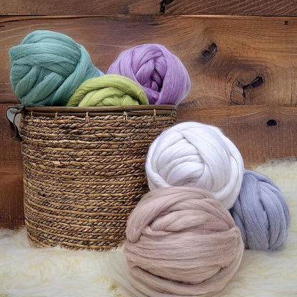 Revolution Fibers Dyed Corriedale Wool | 8 Ounces of Premium Combed Wool Top | - Image 5