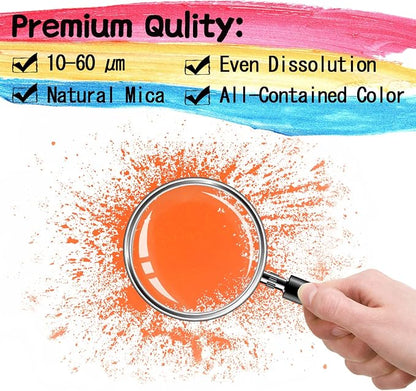 Orange Mica Powder - 60g Mica Powder - Image 2