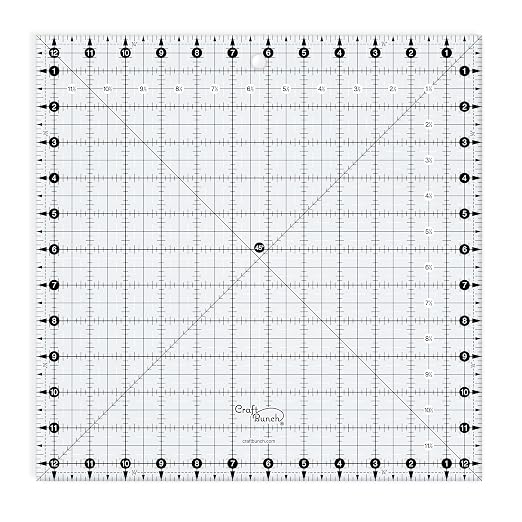 Non-Slip Square Quilt Template Ruler by CraftBunch
