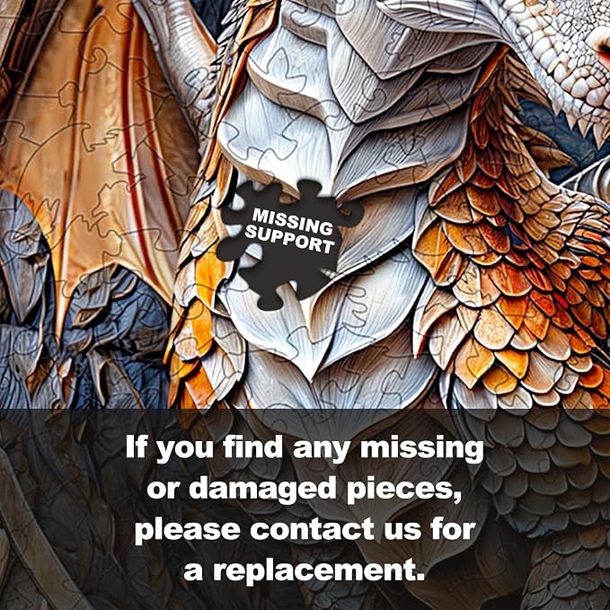 Wooden Puzzles for Adults, Wood Jigsaw Puzzle, Wooden Cave Dragon Puzzles - Image 9