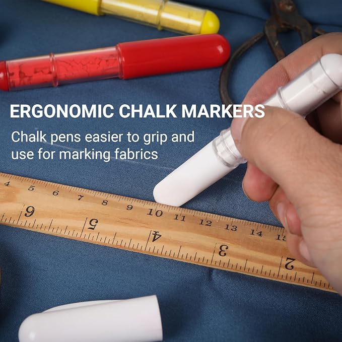 Fabric Chalk Markers -Erase Tailor’s Chalk - Image 4
