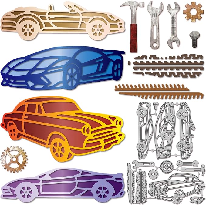 GLOBLELAND Sports Cars Cutting Dies by GLOBLELAND
