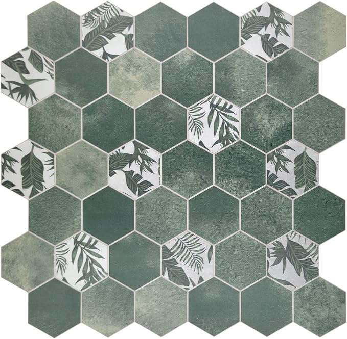 The Tiles Plaza 10-Sheet Peel and Stick Backsplash, Stick On Tiles by TilesandMore