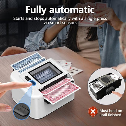 ShinePick Automatic Card Shuffler, Electric Shuffling Machine - Image 2