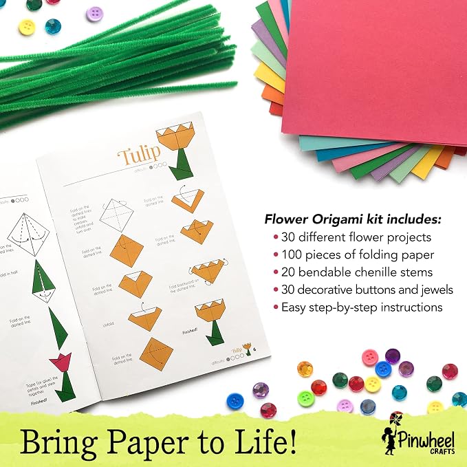 Pinwheel Crafts Origami Papers Kit - Image 3