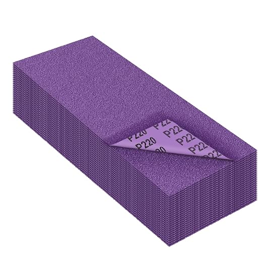 Sandpaper 220 Grit, Wet Dry Sanding Sheets, High Performance Ceramic Abrasive by MAXMAN