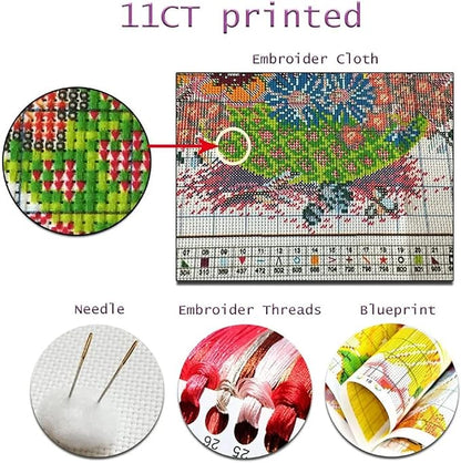 Redxing Stamped Cross Stitch Kits Full Range of Embroidery Starter Kits- - Image 3