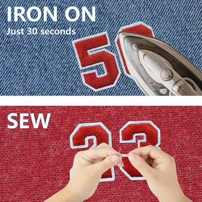 Number Iron On Patches, Numbers 0-9 Embroidery Applique Patch, DIY Decorative - Image 4