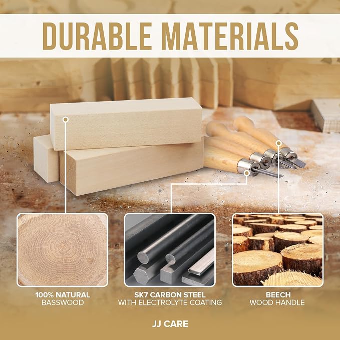 JJ CARE Wood Carving Kit - Image 6