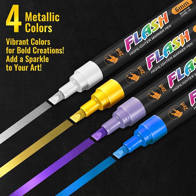 SFAIH 24 Vibrant Chalk Markers for Blackboard - Image 7