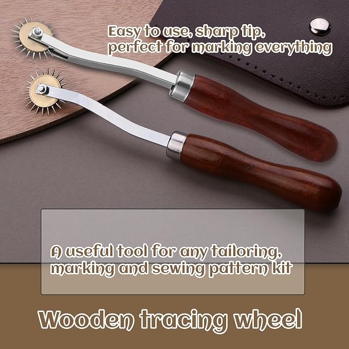 LUNARM 2 PCS Tracing Wheel Sewing Tool - Image 4