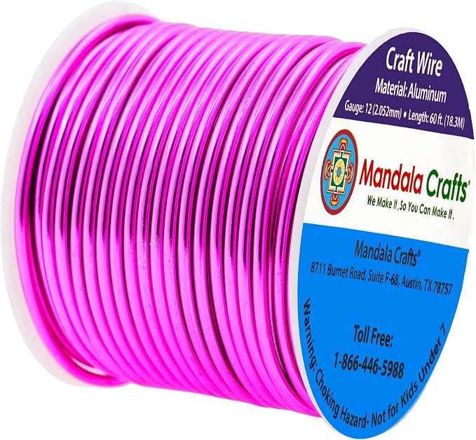 Mandala Crafts 12 Gauge Anodized Aluminum Craft Wire - Image 2
