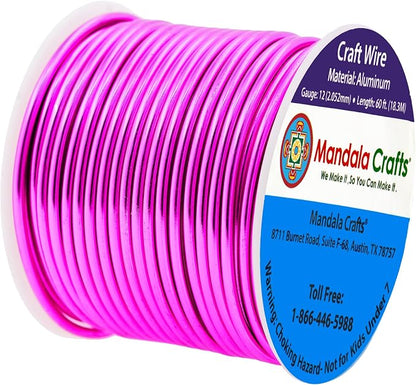 Mandala Crafts 12 Gauge Anodized Aluminum Craft Wire - Image 2