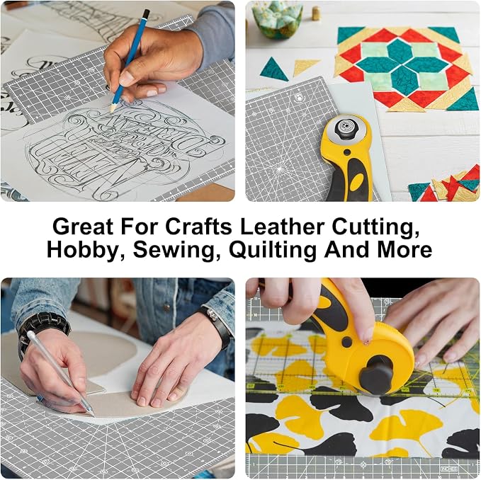 Headley Tools 12"x12" Rotating Cutting Mat, Self Healing Mat - Image 8