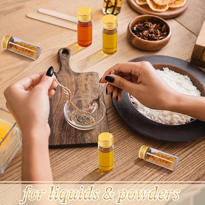 100 Pcs Small Clear Vials Spice Mini Jars - Image 7