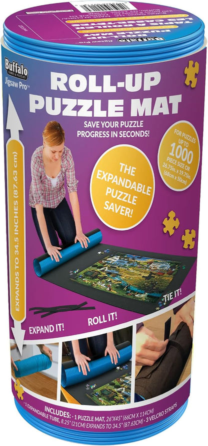 Buffalo Games - Roll-Up Puzzle Mat - Puzzle Saver and Assembly Accessory - Felt by BuffaloGames
